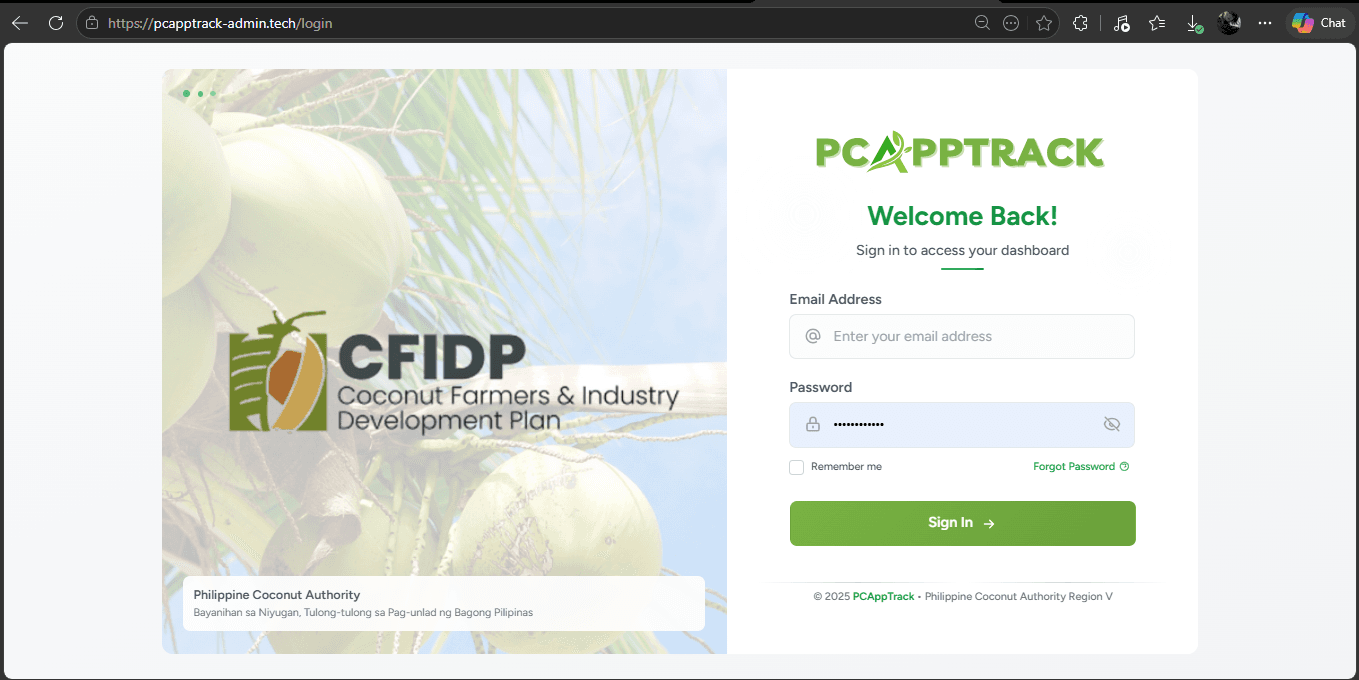 Application Tracking System (PCA) screenshot 1