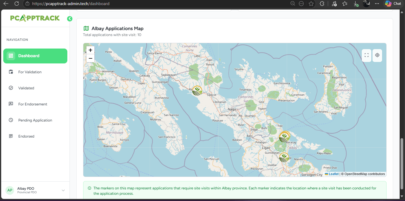 Application Tracking System (PCA) screenshot 2